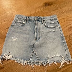 A Gold E high waisted mini skirt size 26